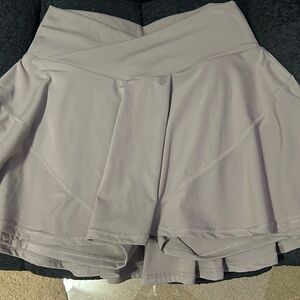 POPFLEX Tan/Taupe Criss Cross Twirl Skort